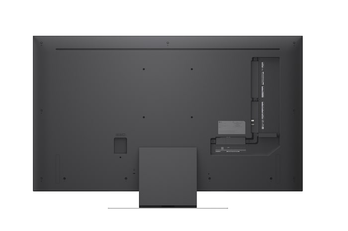 Een LG Mini RGB evo AI MRGB85 toont Precision Dimming aan de hand van een gesplitst beeld, waarbij aan de linkerkant conventionele LED wordt vergeleken met diepere zwarttinten en verbeterde contrastdefinitie aan de rechterkant, mogelijk gemaakt door de alpha 8 AI-processor.